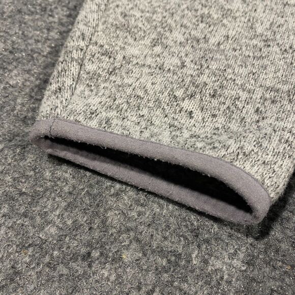 L.L. Bean Snap Sweater Fleece Pullover Womens Large Heather Gray Outdoor Hiking - Picture 8 of 16
